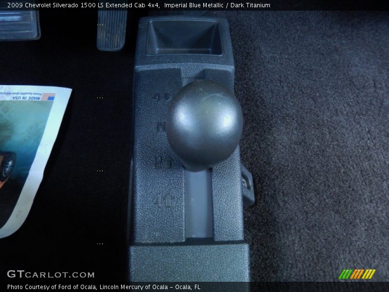 Imperial Blue Metallic / Dark Titanium 2009 Chevrolet Silverado 1500 LS Extended Cab 4x4
