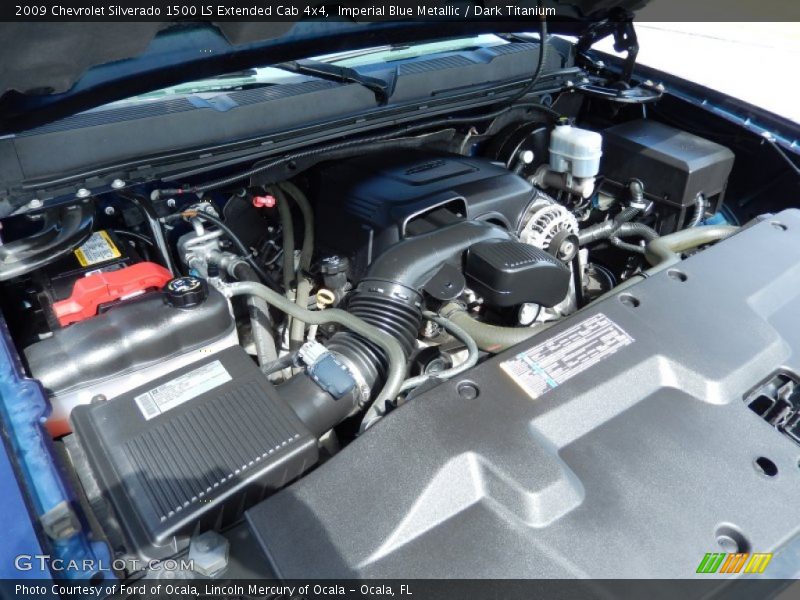 Imperial Blue Metallic / Dark Titanium 2009 Chevrolet Silverado 1500 LS Extended Cab 4x4
