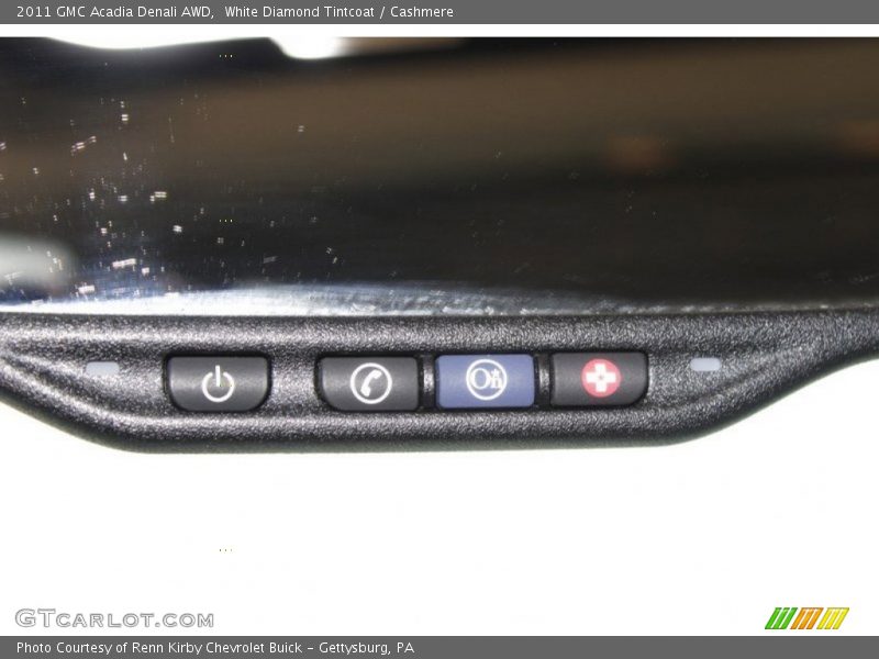 White Diamond Tintcoat / Cashmere 2011 GMC Acadia Denali AWD
