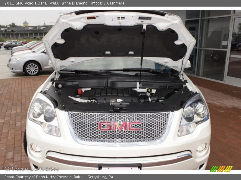 White Diamond Tintcoat / Cashmere 2011 GMC Acadia Denali AWD