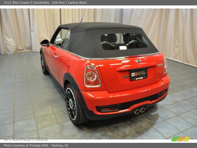 Chili Red / Carbon Black 2013 Mini Cooper S Convertible