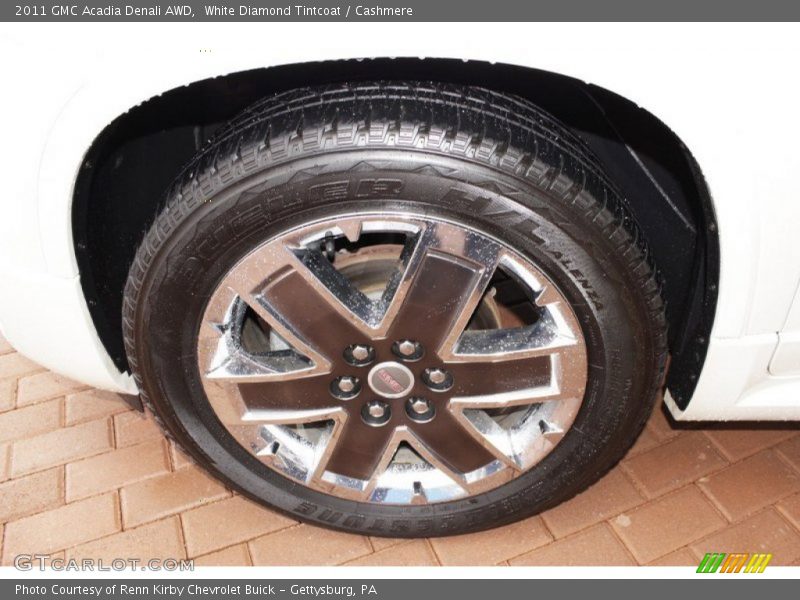 White Diamond Tintcoat / Cashmere 2011 GMC Acadia Denali AWD