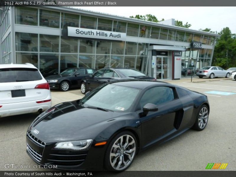 Phantom Black Pearl Effect / Black 2012 Audi R8 5.2 FSI quattro