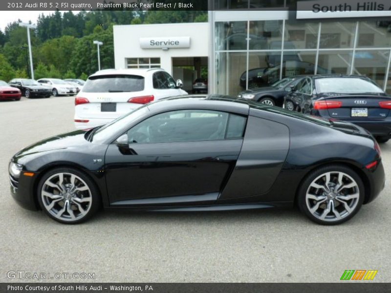 Phantom Black Pearl Effect / Black 2012 Audi R8 5.2 FSI quattro