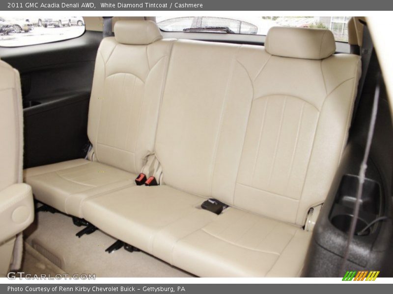 White Diamond Tintcoat / Cashmere 2011 GMC Acadia Denali AWD