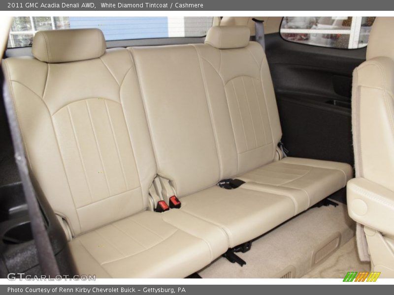White Diamond Tintcoat / Cashmere 2011 GMC Acadia Denali AWD
