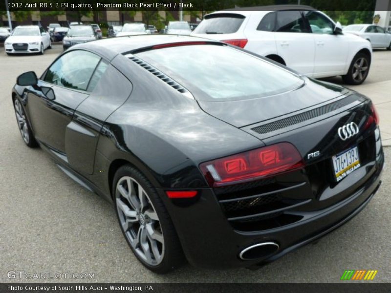 Phantom Black Pearl Effect / Black 2012 Audi R8 5.2 FSI quattro