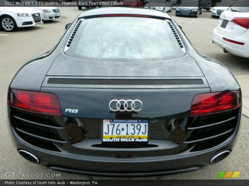 Phantom Black Pearl Effect / Black 2012 Audi R8 5.2 FSI quattro