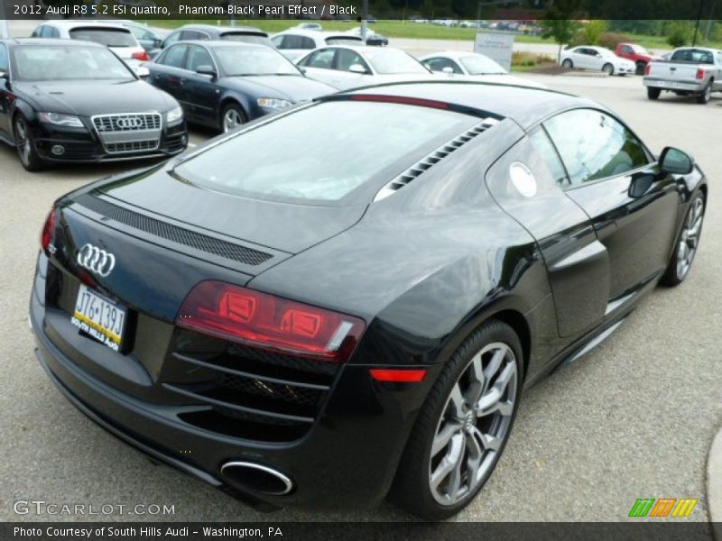 Phantom Black Pearl Effect / Black 2012 Audi R8 5.2 FSI quattro