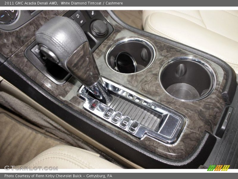 White Diamond Tintcoat / Cashmere 2011 GMC Acadia Denali AWD