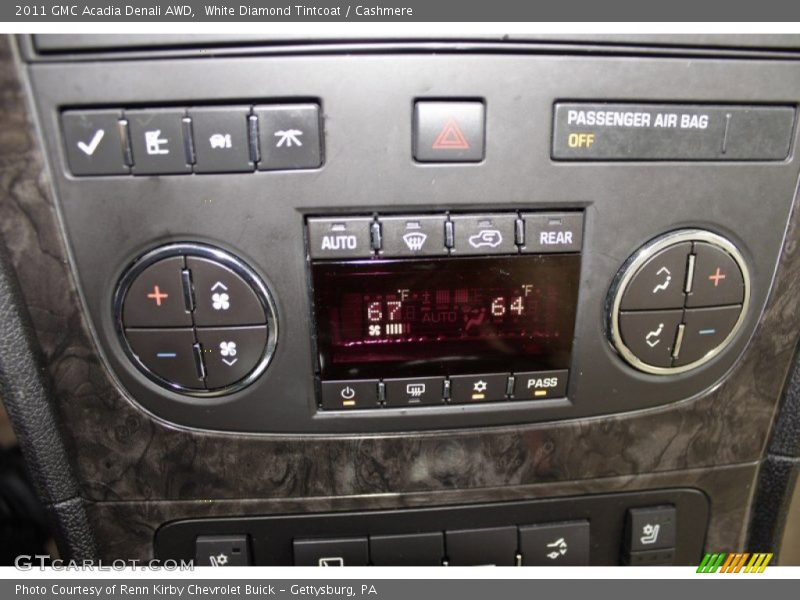 White Diamond Tintcoat / Cashmere 2011 GMC Acadia Denali AWD
