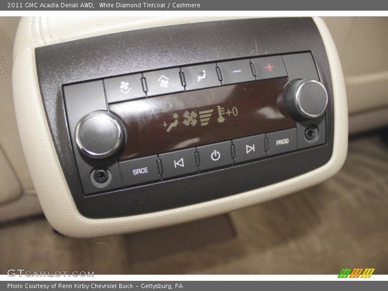 White Diamond Tintcoat / Cashmere 2011 GMC Acadia Denali AWD