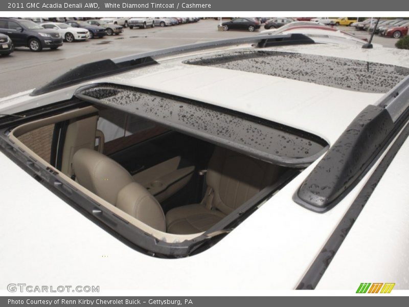 White Diamond Tintcoat / Cashmere 2011 GMC Acadia Denali AWD