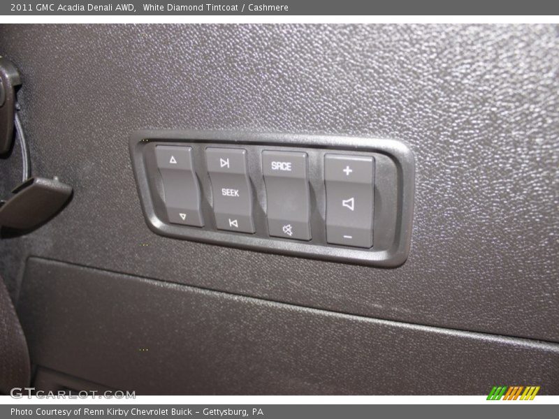 White Diamond Tintcoat / Cashmere 2011 GMC Acadia Denali AWD