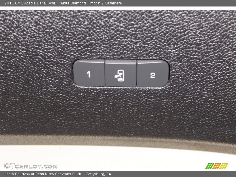 White Diamond Tintcoat / Cashmere 2011 GMC Acadia Denali AWD