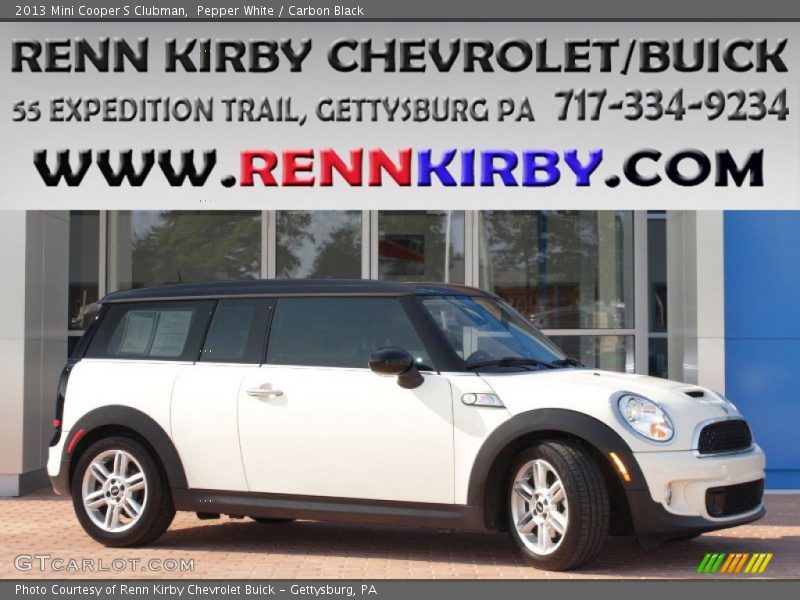 Pepper White / Carbon Black 2013 Mini Cooper S Clubman