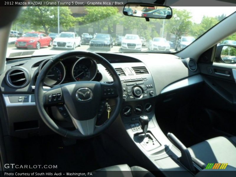 Graphite Mica / Black 2012 Mazda MAZDA3 i Grand Touring 5 Door