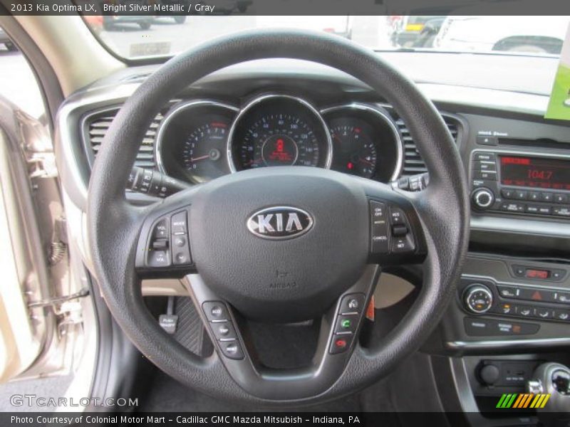 Bright Silver Metallic / Gray 2013 Kia Optima LX