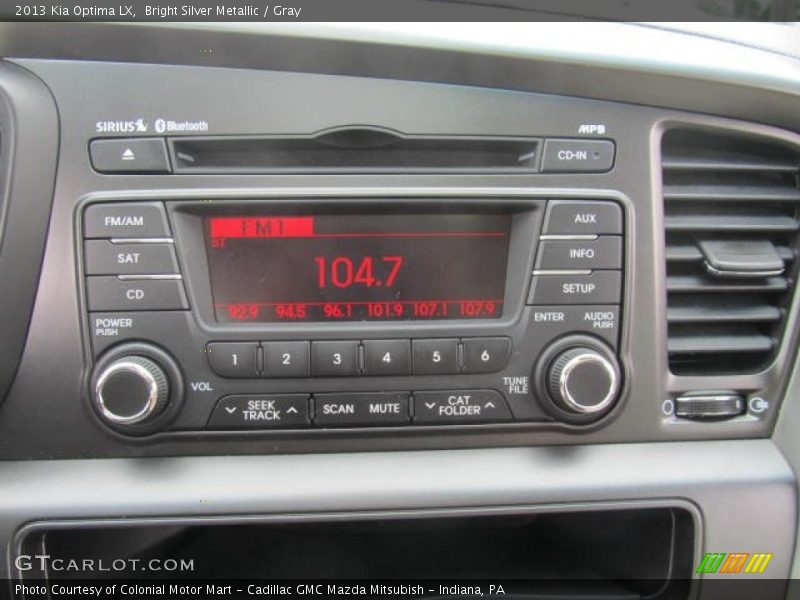 Bright Silver Metallic / Gray 2013 Kia Optima LX
