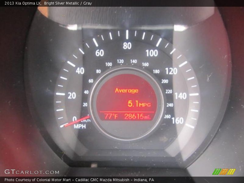 Bright Silver Metallic / Gray 2013 Kia Optima LX
