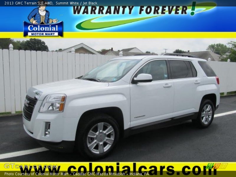 Summit White / Jet Black 2013 GMC Terrain SLE AWD