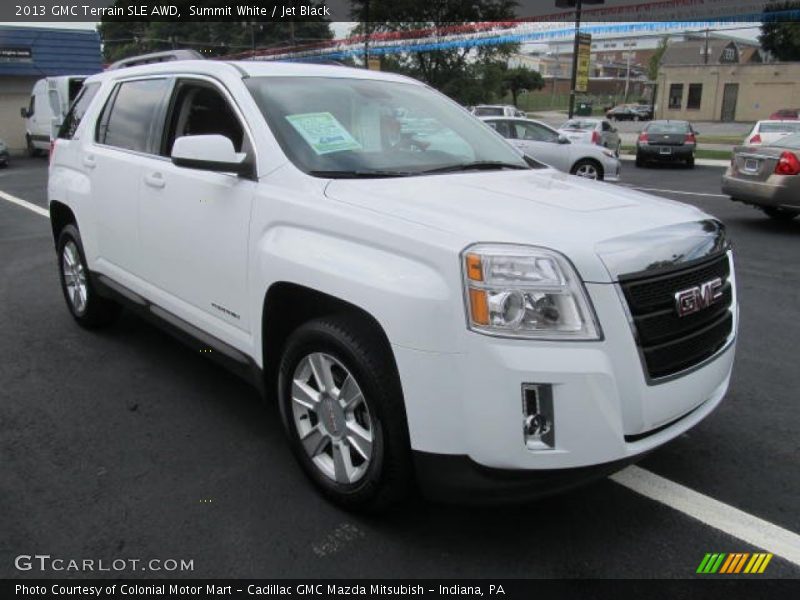 Summit White / Jet Black 2013 GMC Terrain SLE AWD
