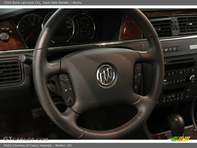 Dark Slate Metallic / Ebony 2009 Buick LaCrosse CXL