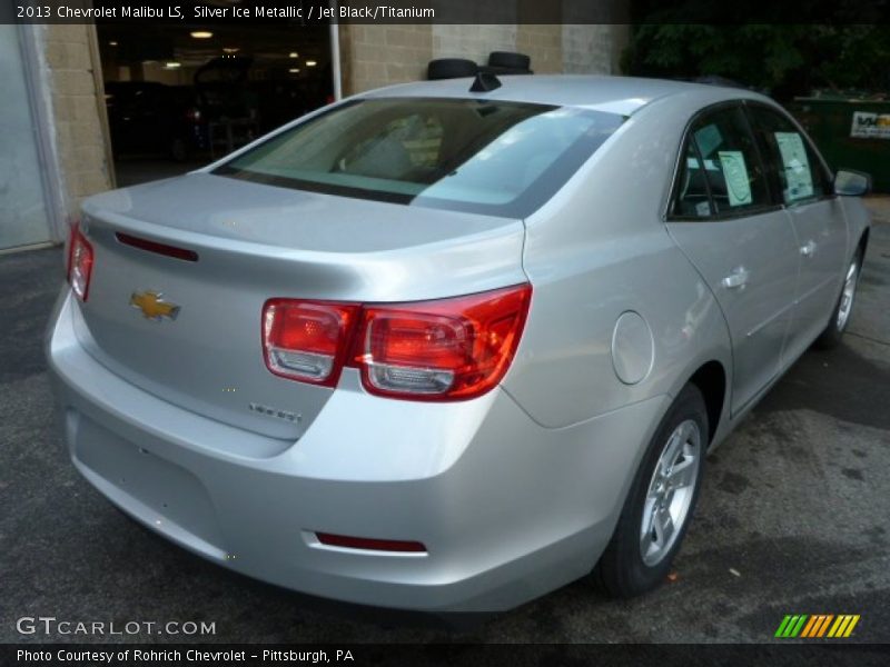 Silver Ice Metallic / Jet Black/Titanium 2013 Chevrolet Malibu LS