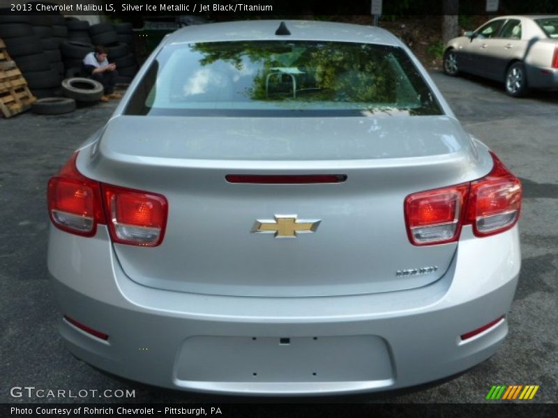 Silver Ice Metallic / Jet Black/Titanium 2013 Chevrolet Malibu LS