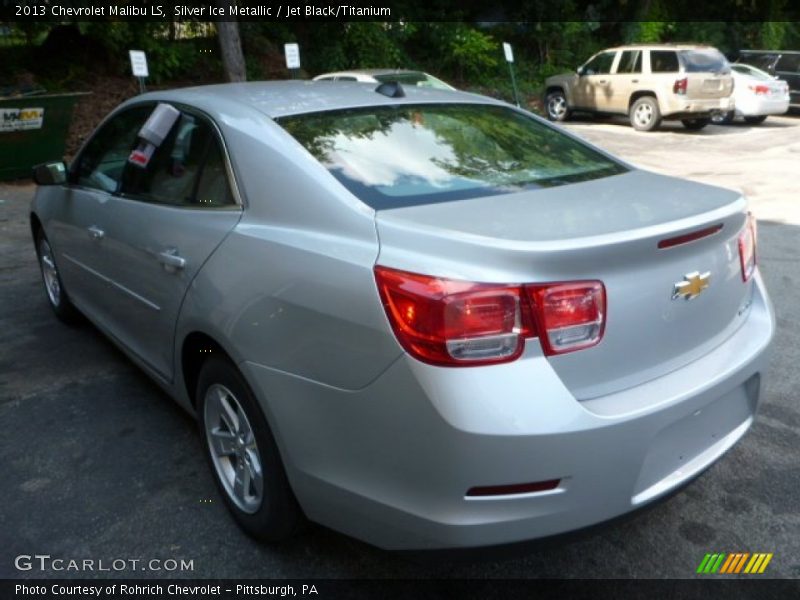 Silver Ice Metallic / Jet Black/Titanium 2013 Chevrolet Malibu LS