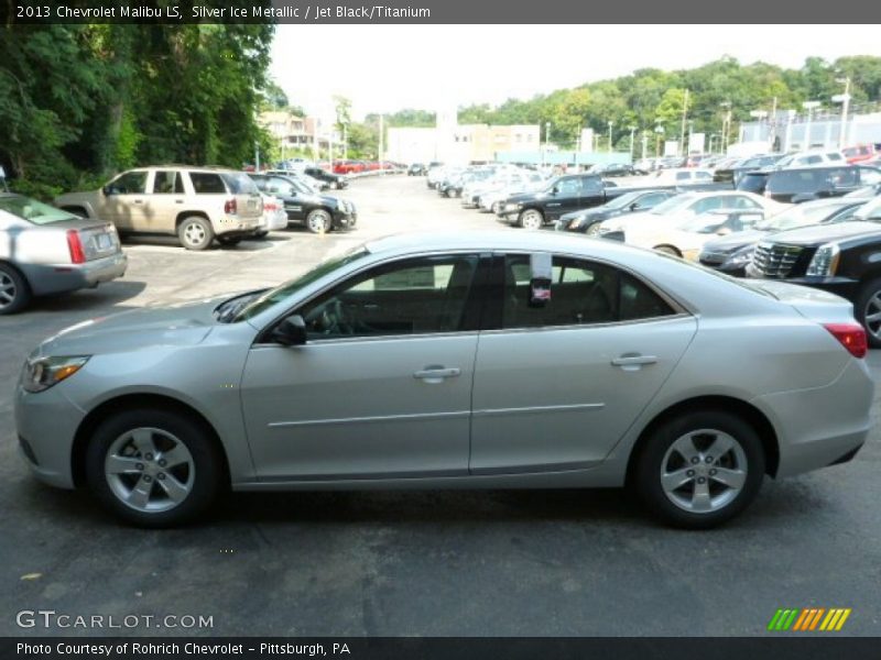 Silver Ice Metallic / Jet Black/Titanium 2013 Chevrolet Malibu LS