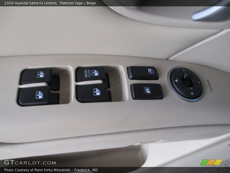 Platinum Sage / Beige 2009 Hyundai Santa Fe Limited