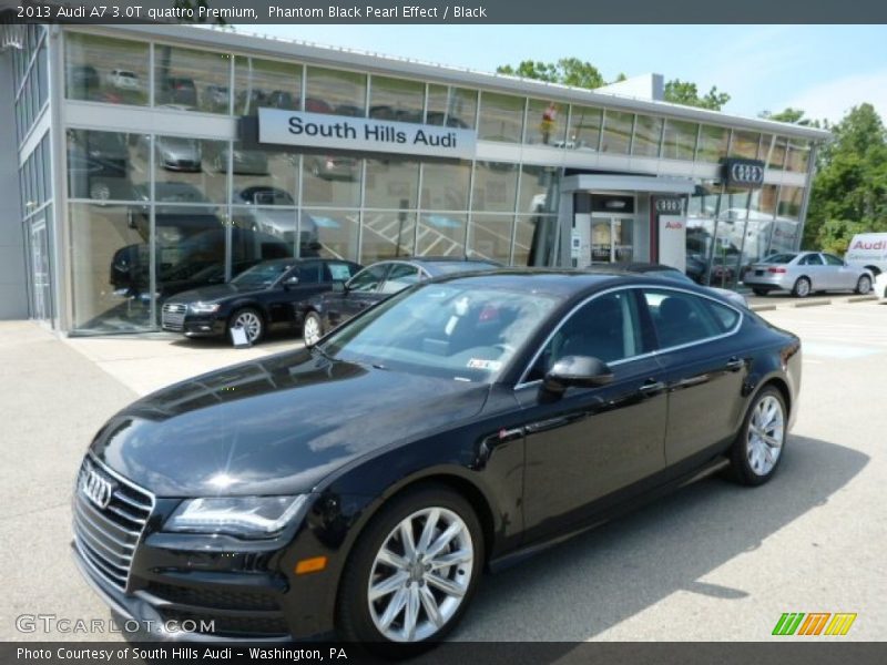 Phantom Black Pearl Effect / Black 2013 Audi A7 3.0T quattro Premium