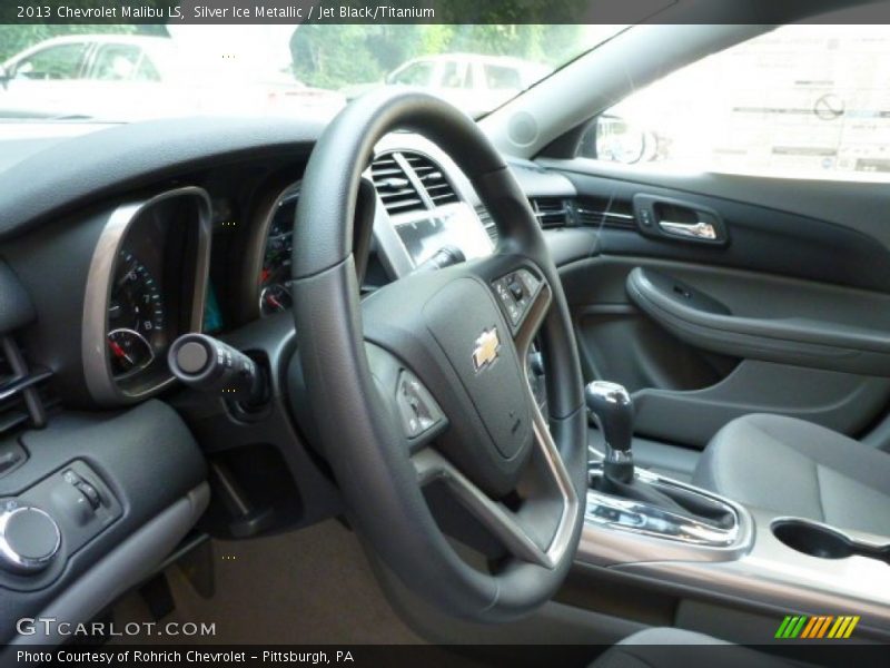 Silver Ice Metallic / Jet Black/Titanium 2013 Chevrolet Malibu LS