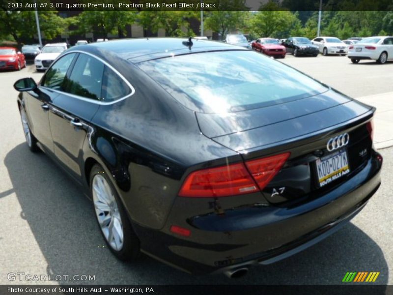 Phantom Black Pearl Effect / Black 2013 Audi A7 3.0T quattro Premium