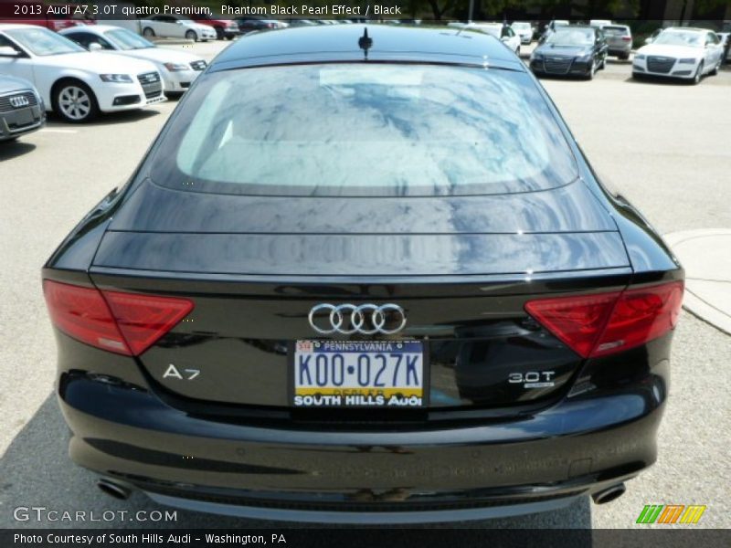 Phantom Black Pearl Effect / Black 2013 Audi A7 3.0T quattro Premium