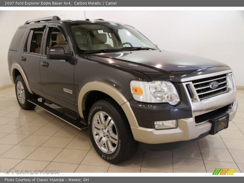 Carbon Metallic / Camel 2007 Ford Explorer Eddie Bauer 4x4