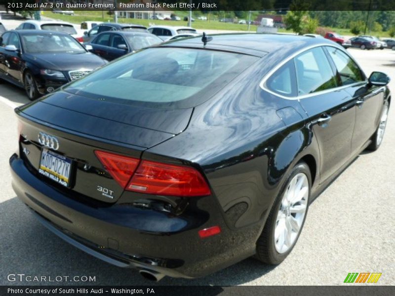 Phantom Black Pearl Effect / Black 2013 Audi A7 3.0T quattro Premium