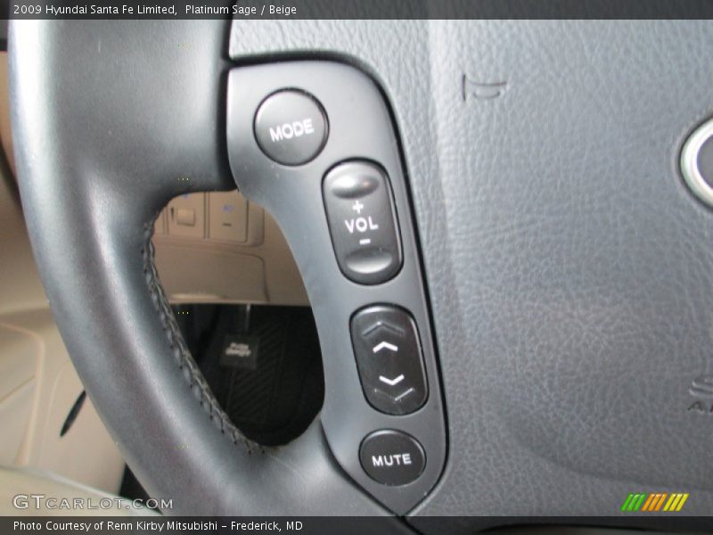 Platinum Sage / Beige 2009 Hyundai Santa Fe Limited