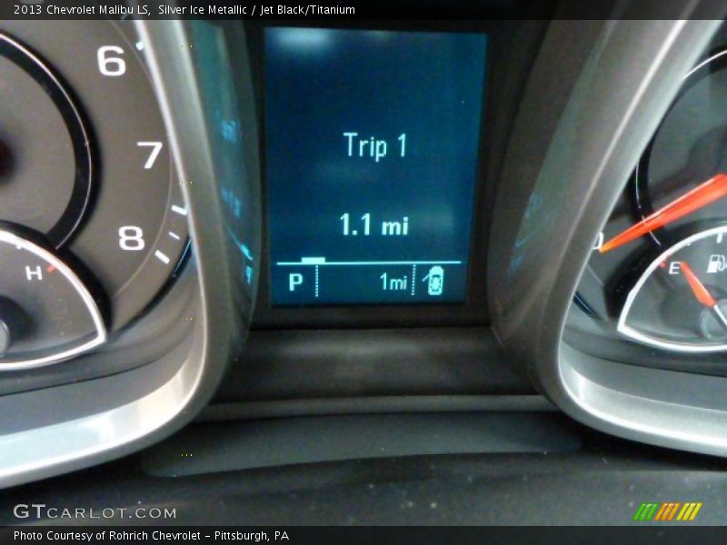 Silver Ice Metallic / Jet Black/Titanium 2013 Chevrolet Malibu LS