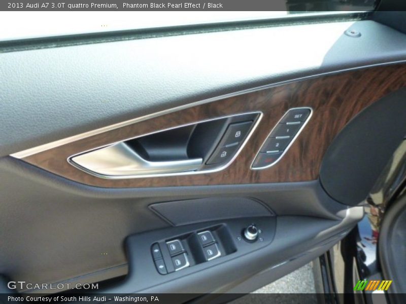 Phantom Black Pearl Effect / Black 2013 Audi A7 3.0T quattro Premium