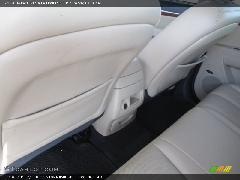Platinum Sage / Beige 2009 Hyundai Santa Fe Limited