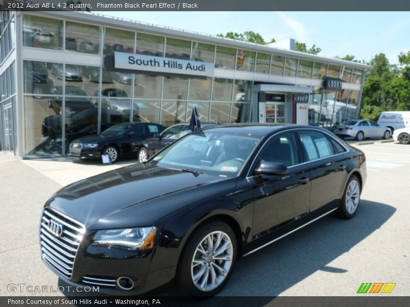 Phantom Black Pearl Effect / Black 2012 Audi A8 L 4.2 quattro
