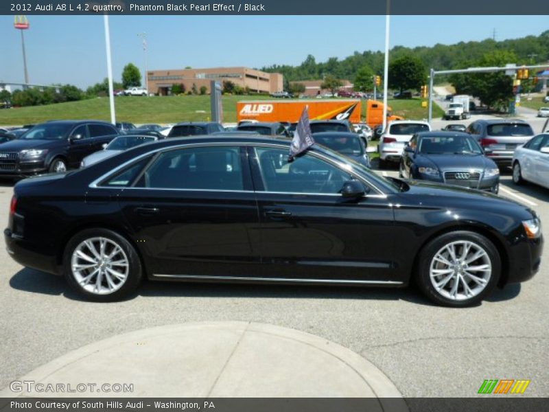 Phantom Black Pearl Effect / Black 2012 Audi A8 L 4.2 quattro