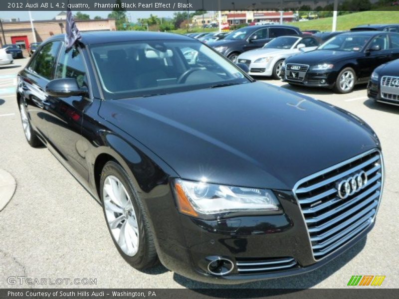 Phantom Black Pearl Effect / Black 2012 Audi A8 L 4.2 quattro