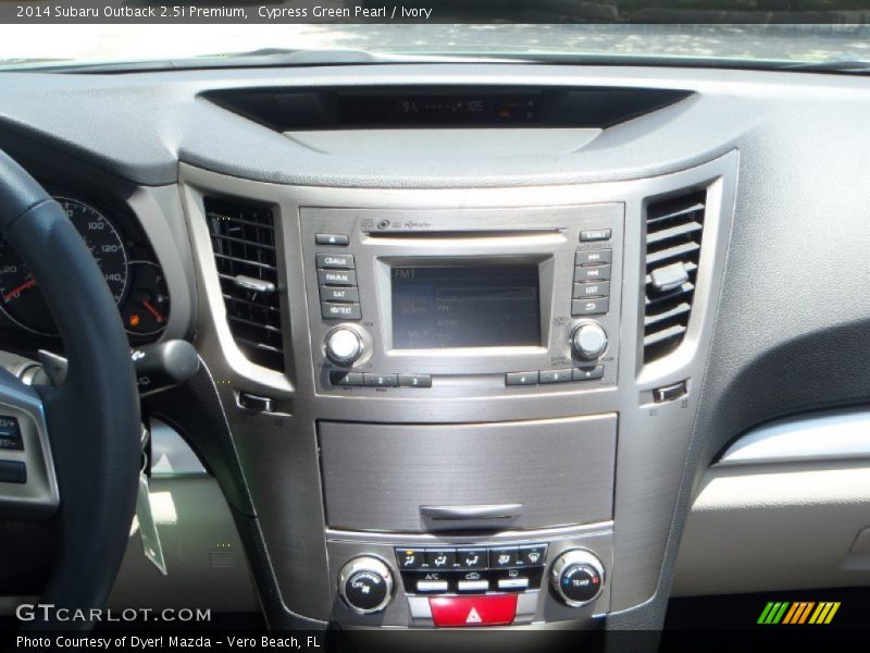 Cypress Green Pearl / Ivory 2014 Subaru Outback 2.5i Premium