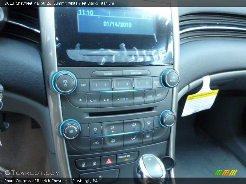 Summit White / Jet Black/Titanium 2013 Chevrolet Malibu LS