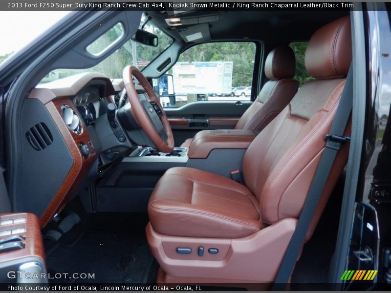  2013 F250 Super Duty King Ranch Crew Cab 4x4 King Ranch Chaparral Leather/Black Trim Interior