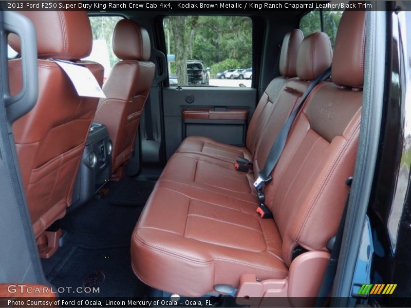 Rear Seat of 2013 F250 Super Duty King Ranch Crew Cab 4x4