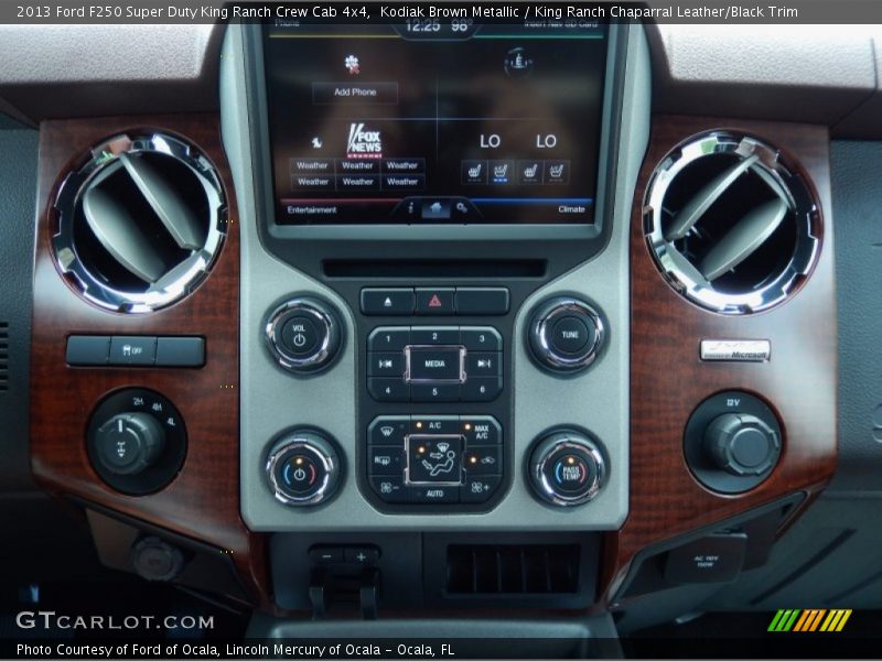 Controls of 2013 F250 Super Duty King Ranch Crew Cab 4x4